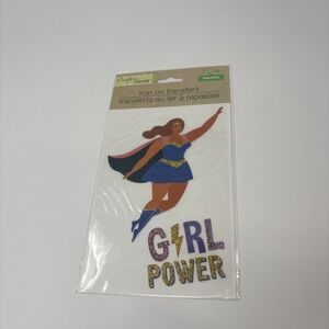 Crafter's Square Iron On Transfers~Girl Power NEW SEALED!